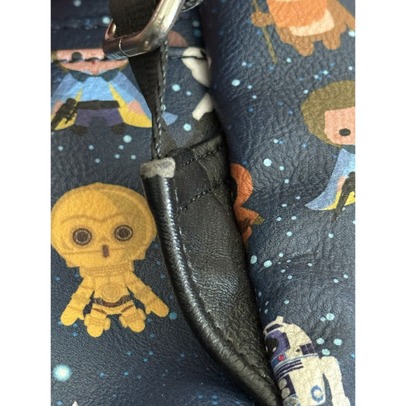 Disney Parks Loungefly Star Wars Chibi Character Print Mini Backpack‎ Purse EUC - Picture 9 of 16
